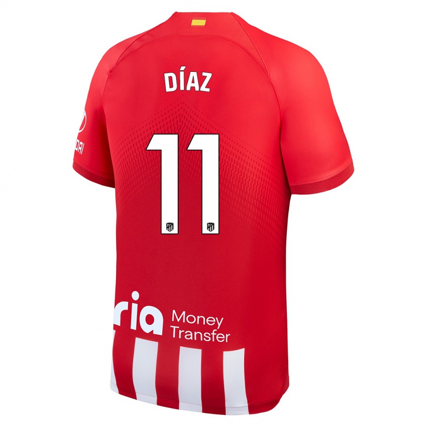 Dames Julio Díaz #11 Rood Wit Thuisshirt Thuistenue 2023/24 T-Shirt
