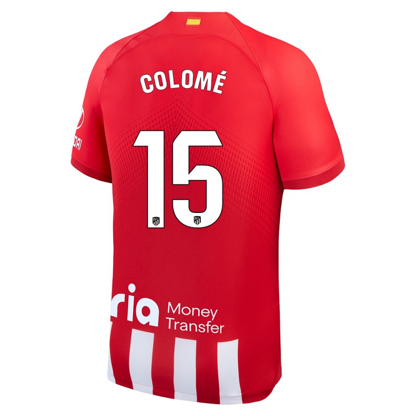Dames Jan Colomé #15 Rood Wit Thuisshirt Thuistenue 2023/24 T-Shirt