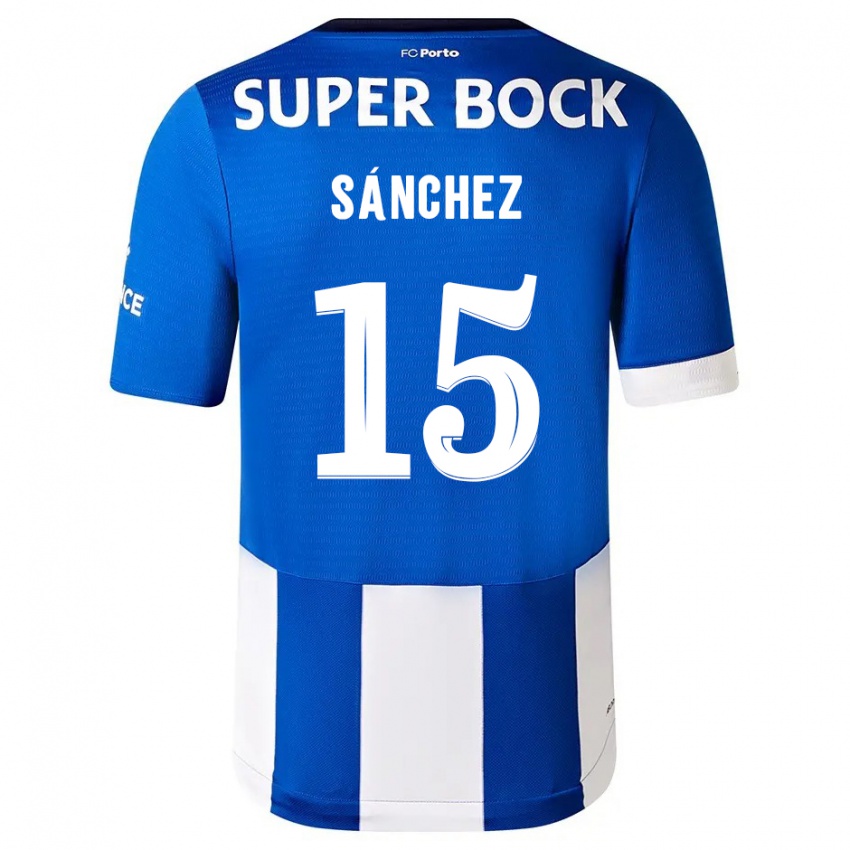 Dames Jorge Sanchez #15 Blauw Wit Thuisshirt Thuistenue 2023/24 T-Shirt