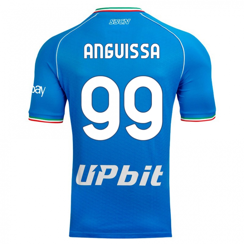 Dames Andre Zambo Anguissa #99 Hemelsblauw Thuisshirt Thuistenue 2023/24 T-Shirt
