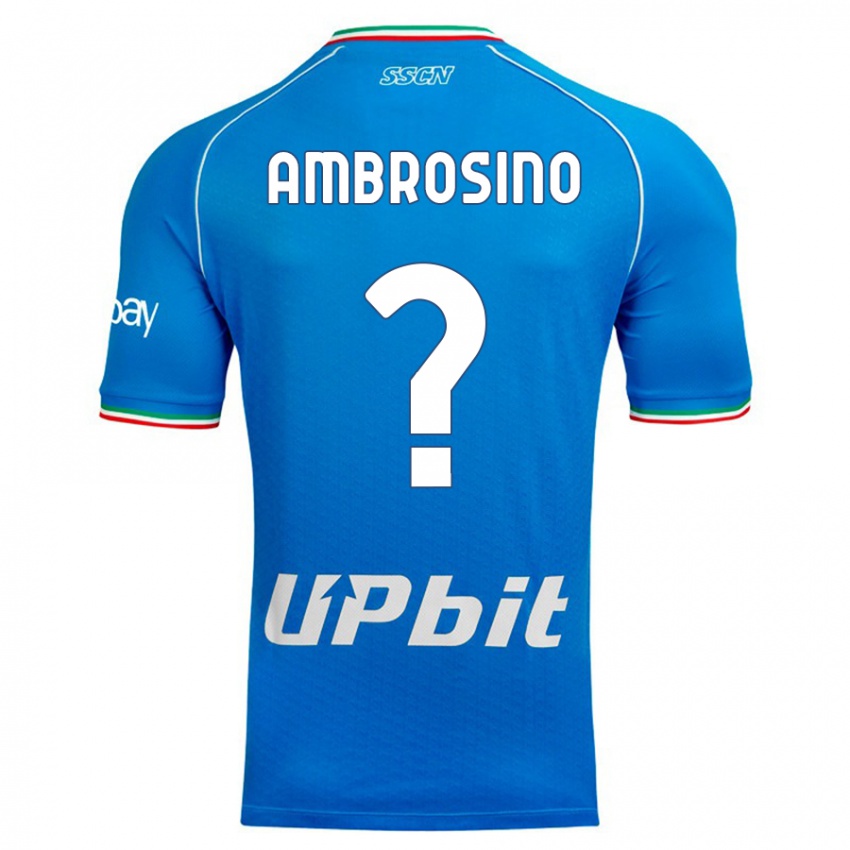 Dames Ambrosino #0 Hemelsblauw Thuisshirt Thuistenue 2023/24 T-Shirt