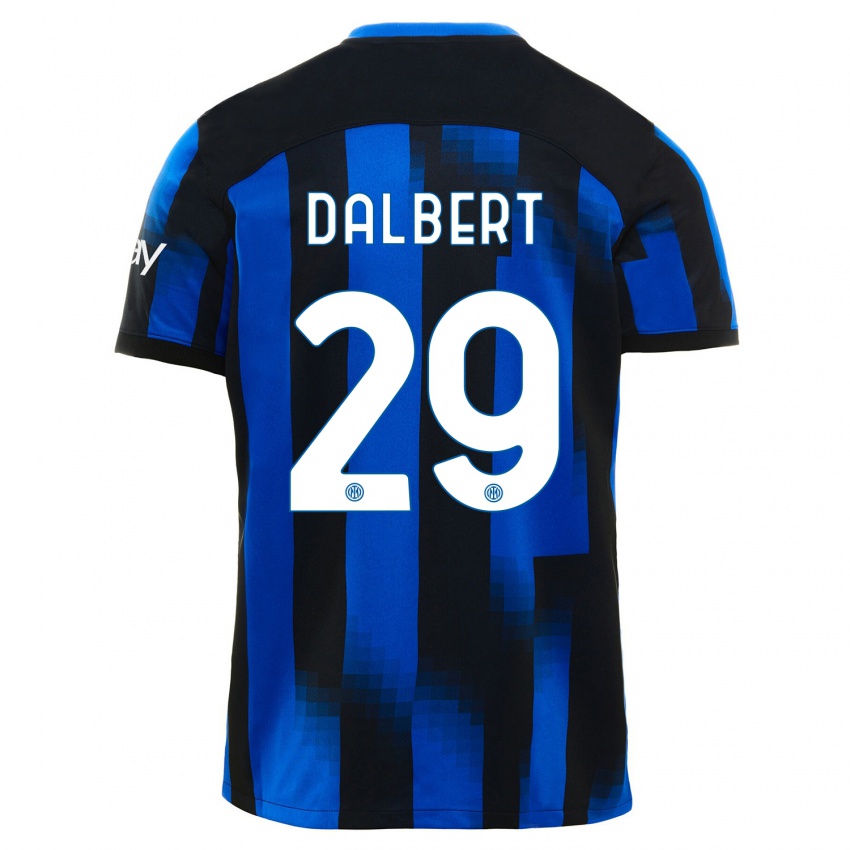 Dames Dalbert #29 Zwart Blauw Thuisshirt Thuistenue 2023/24 T-Shirt