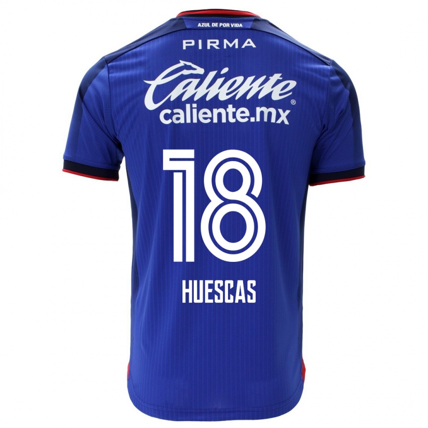 Dames Rodrigo Huescas #18 Blauw Thuisshirt Thuistenue 2023/24 T-Shirt