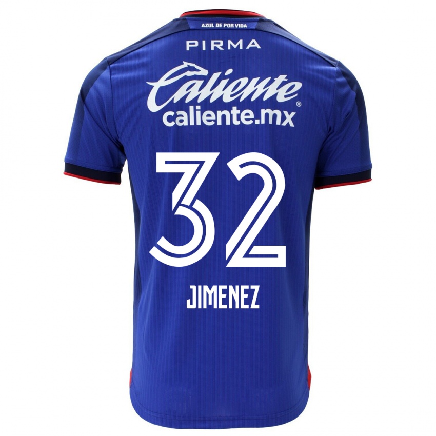 Dames Cristian Jimenez #32 Blauw Thuisshirt Thuistenue 2023/24 T-Shirt