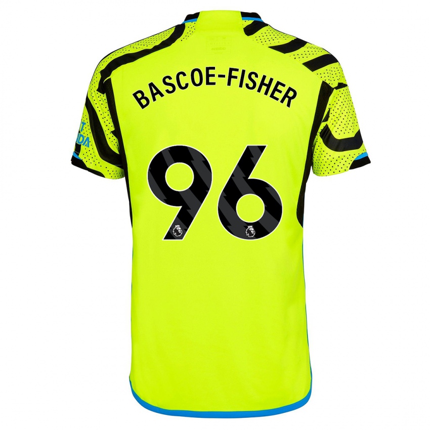 Dames Jakai Bascoe-Fisher #96 Geel Uitshirt Uittenue 2023/24 T-Shirt
