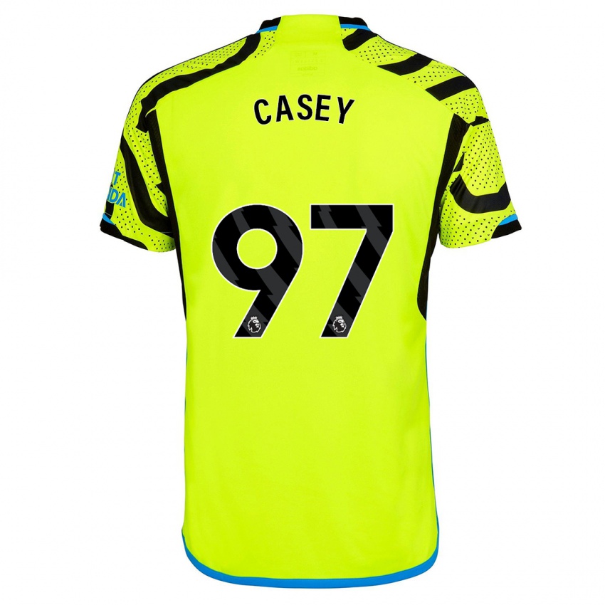 Dames Dan Casey #97 Geel Uitshirt Uittenue 2023/24 T-Shirt