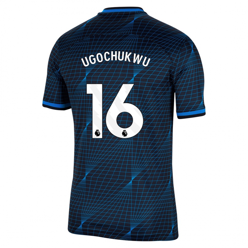Dames Lesley Ugochukwu #16 Donkerblauw Uitshirt Uittenue 2023/24 T-Shirt