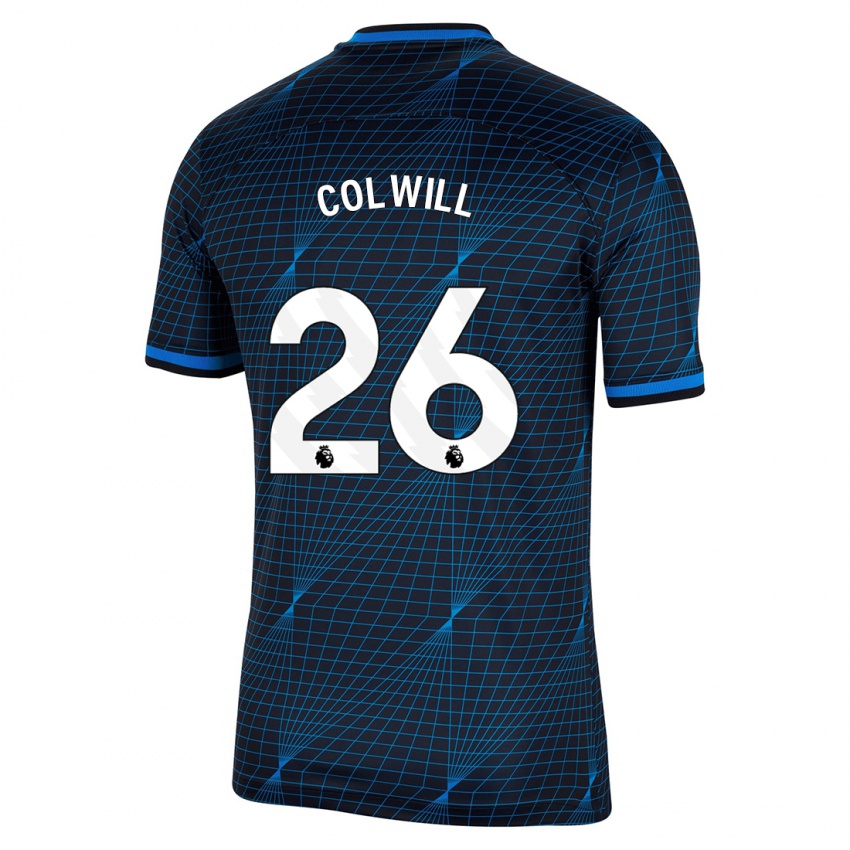 Dames Levi Colwill #26 Donkerblauw Uitshirt Uittenue 2023/24 T-Shirt