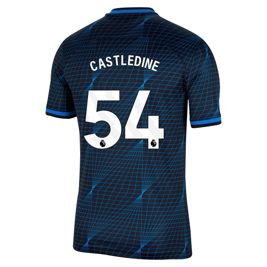 Dames Leo Castledine #54 Donkerblauw Uitshirt Uittenue 2023/24 T-Shirt