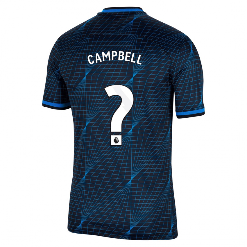 Dames Luke Campbell #0 Donkerblauw Uitshirt Uittenue 2023/24 T-Shirt