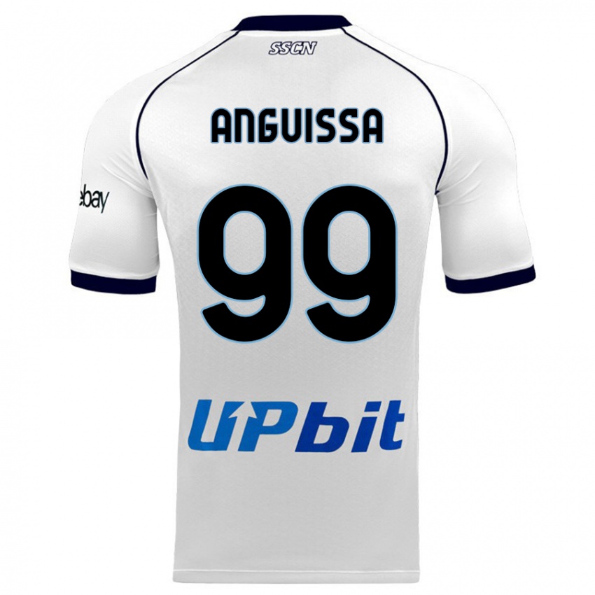 Dames Andre Zambo Anguissa #99 Wit Uitshirt Uittenue 2023/24 T-Shirt