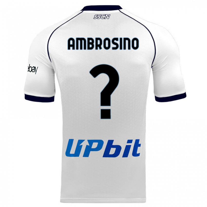 Dames Ambrosino #0 Wit Uitshirt Uittenue 2023/24 T-Shirt