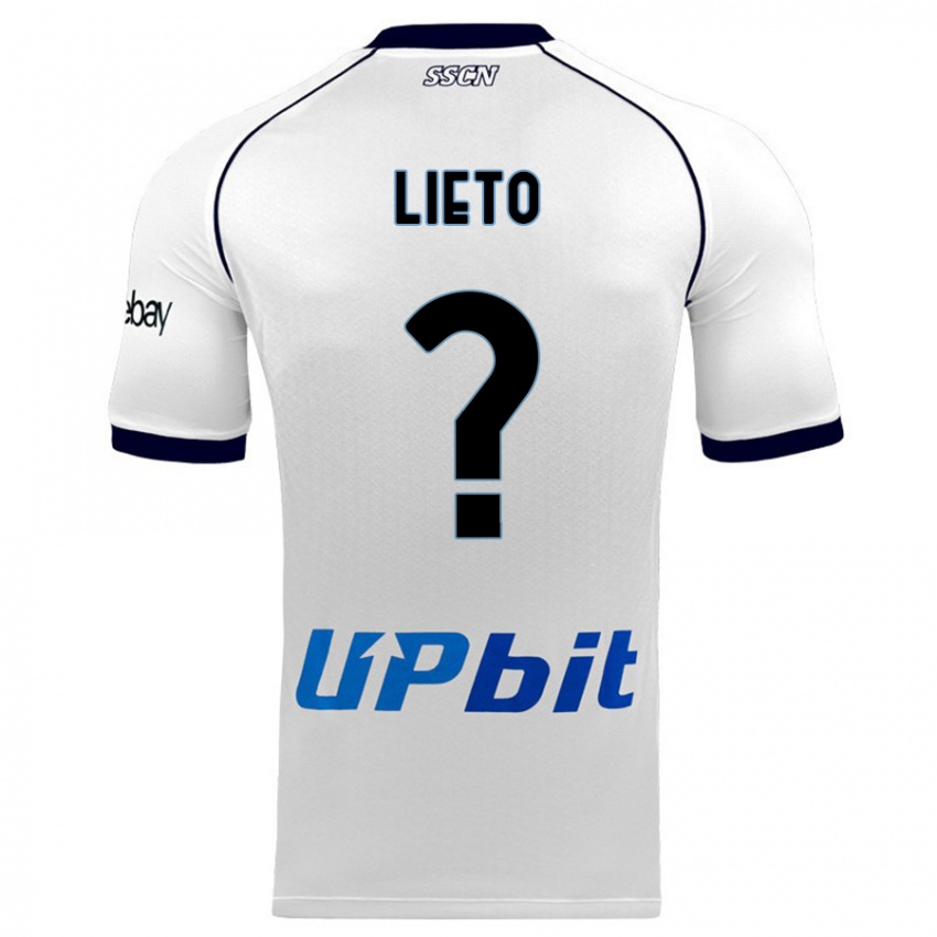 Dames Angelo Lieto #0 Wit Uitshirt Uittenue 2023/24 T-Shirt