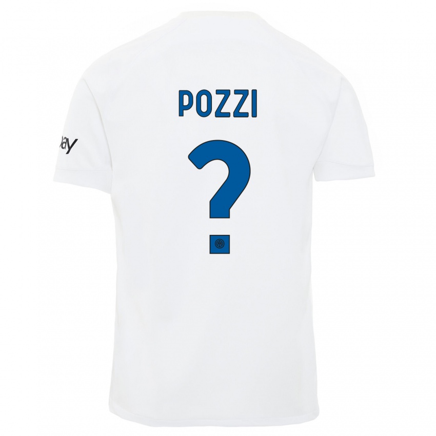Dames Andrea Pozzi #0 Wit Uitshirt Uittenue 2023/24 T-Shirt