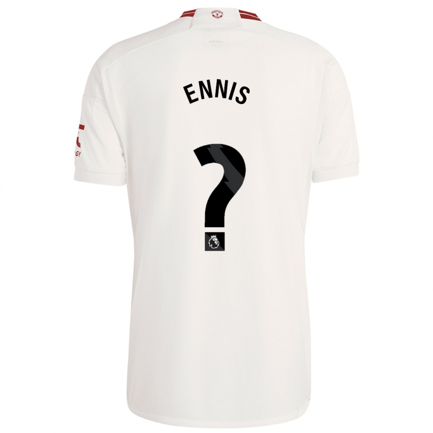 Dames Ethan Ennis #0 Wit Thuisshirt Derde Tenue 2023/24 T-Shirt