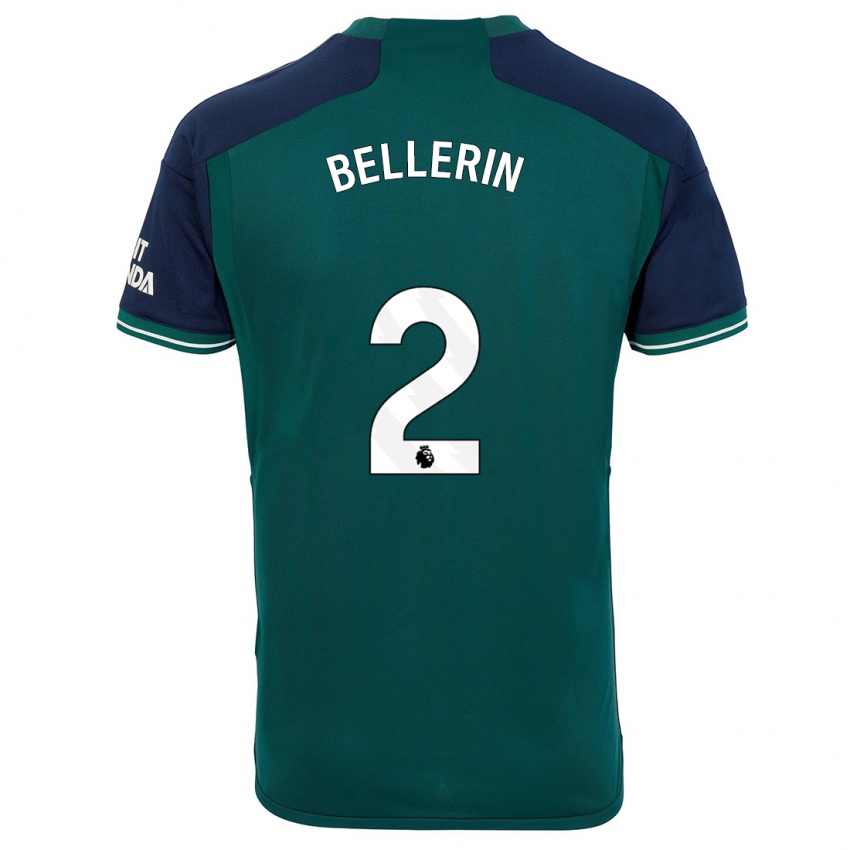 Dames Hector Bellerin #2 Groente Thuisshirt Derde Tenue 2023/24 T-Shirt