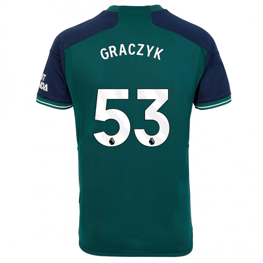Dames Hubert Graczyk #53 Groente Thuisshirt Derde Tenue 2023/24 T-Shirt