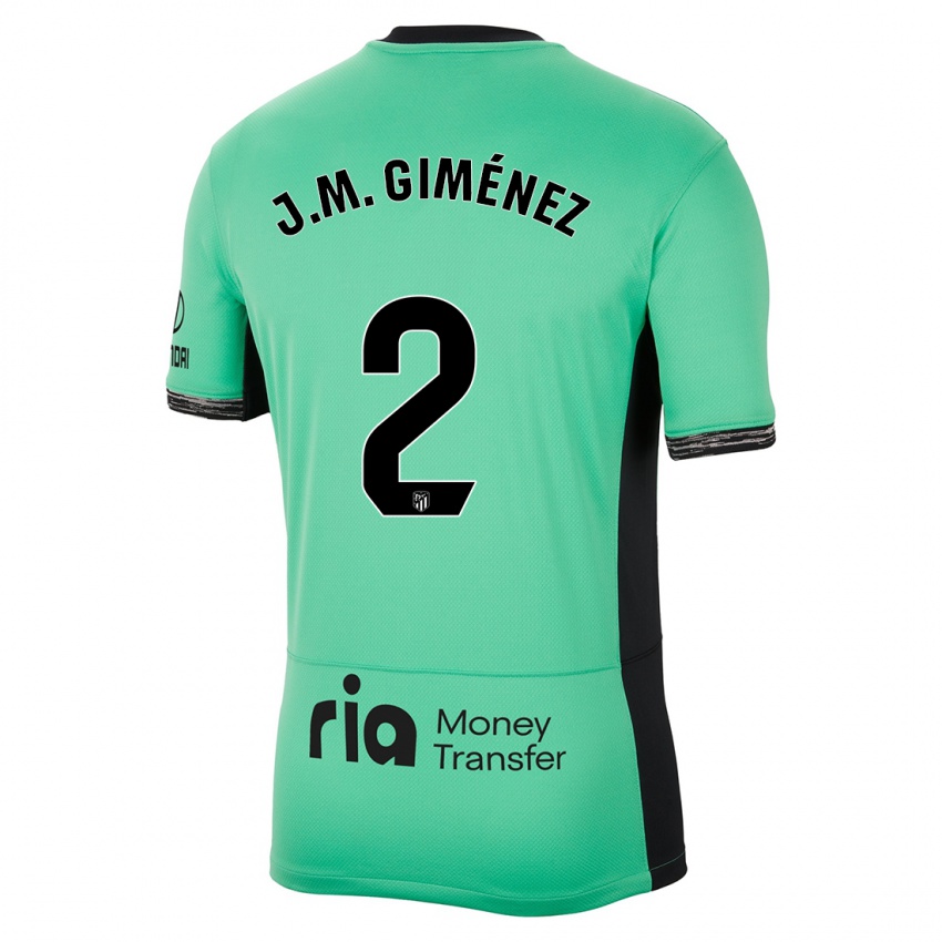 Dames Jose Maria Gimenez #2 Lente Groen Thuisshirt Derde Tenue 2023/24 T-Shirt