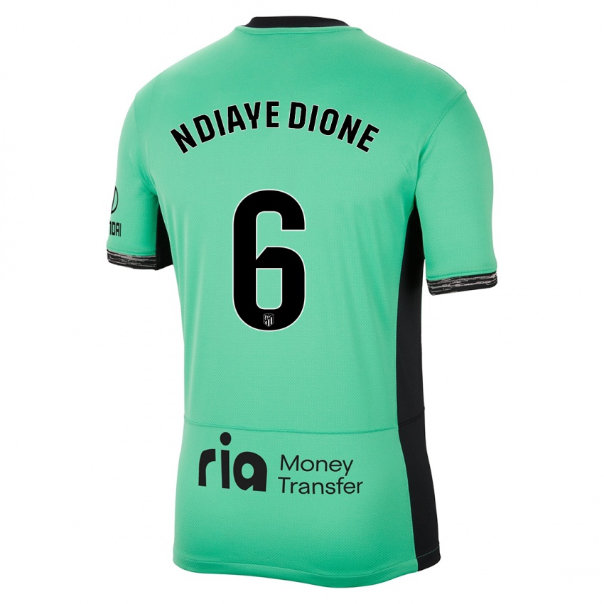 Dames Assane Ndiaye Dione #6 Lente Groen Thuisshirt Derde Tenue 2023/24 T-Shirt
