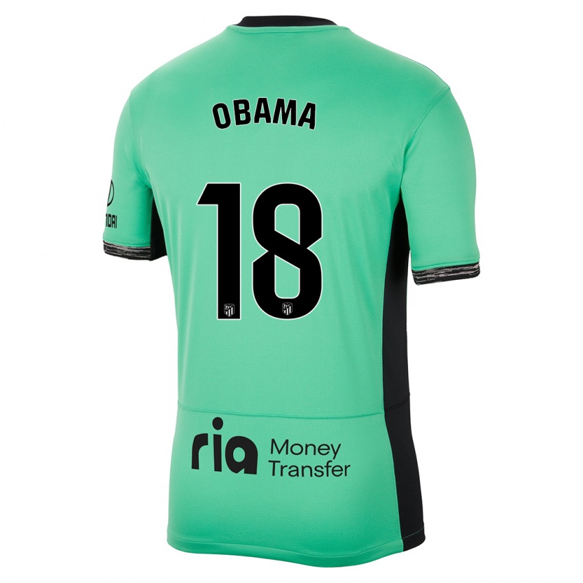 Dames Salomon Obama #18 Lente Groen Thuisshirt Derde Tenue 2023/24 T-Shirt