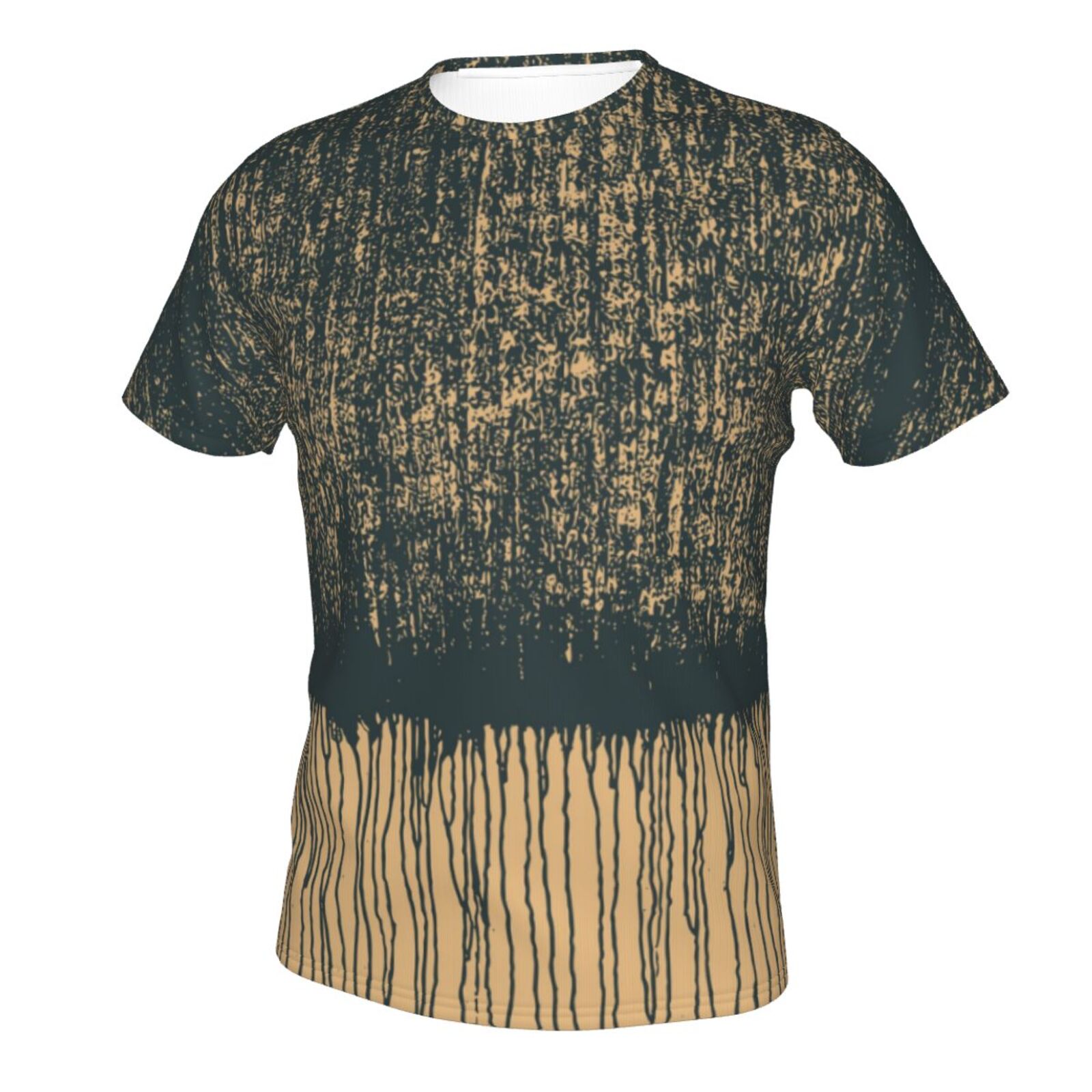 Zwart Goud No. 3 Schilderelementen Klassiek T-shirt