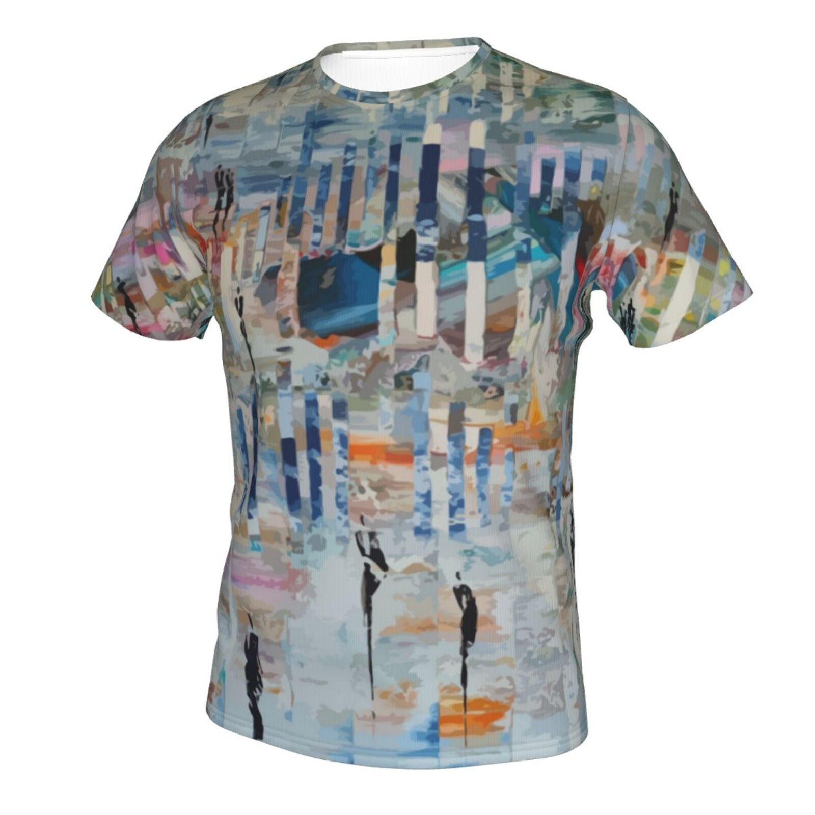 Loop In Een Abstracte Wereld Schilderelementen Klassiek T-shirt